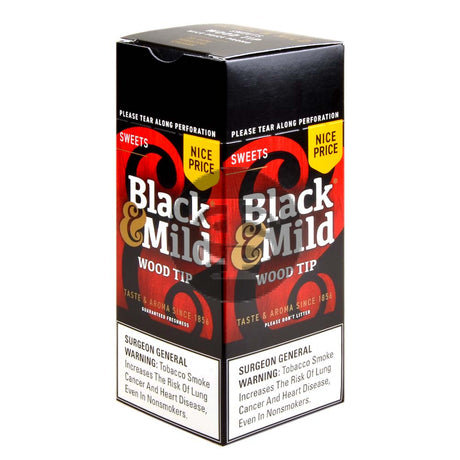 Middleton’s Black & Mild Nice Price Sweets Wood Tip Box of 25 Cigars