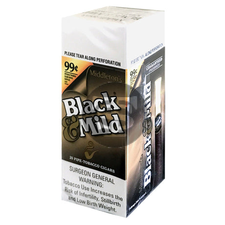 Middleton's Black & Mild Regular 99 Cents Box of 25 Cigars 1