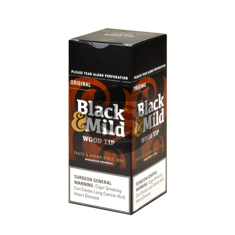 Middleton’s Black & Mild Wood Tip Cigars Box of 25