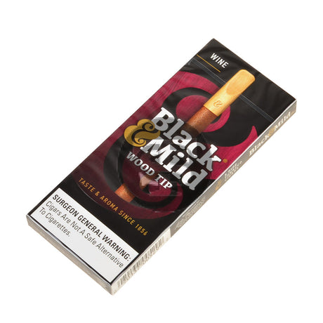 Middleton’s Black & Mild Wood Tip Wine Cigars 10 Packs of 5