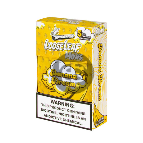 Mini Loose Leaf Banana Dream wraps 8 packs of 5