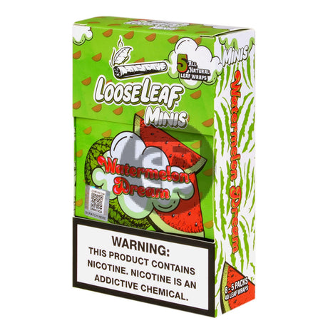 Mini Loose Leaf Watermelon Dream wraps 8 packs of 5