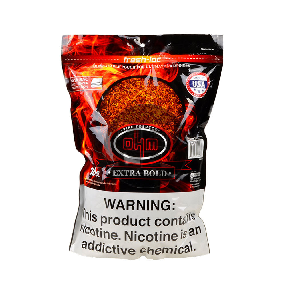 OHM Extra Bold Pipe Tobacco 16 oz. Bag 2