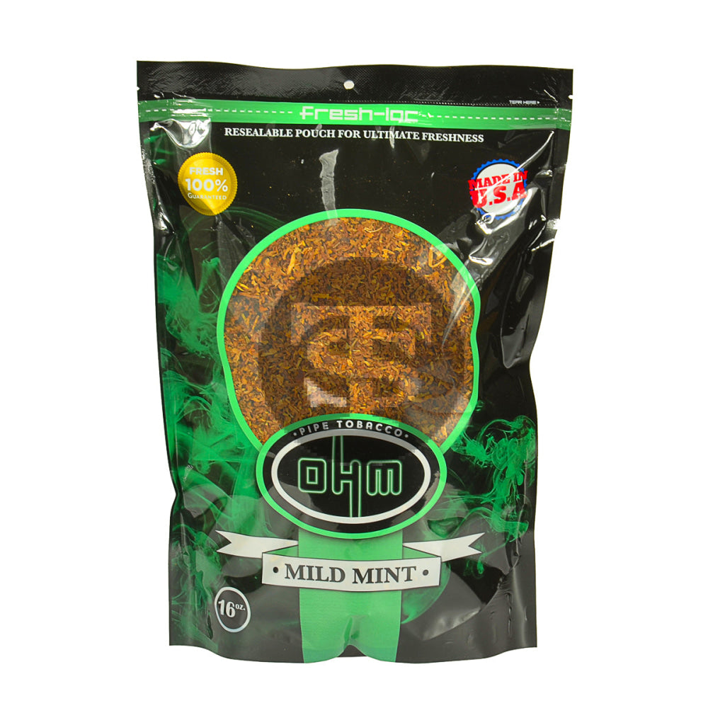 OHM Menthol Gold (Mild Mint) Pipe Tobacco 16 oz. Bag 3