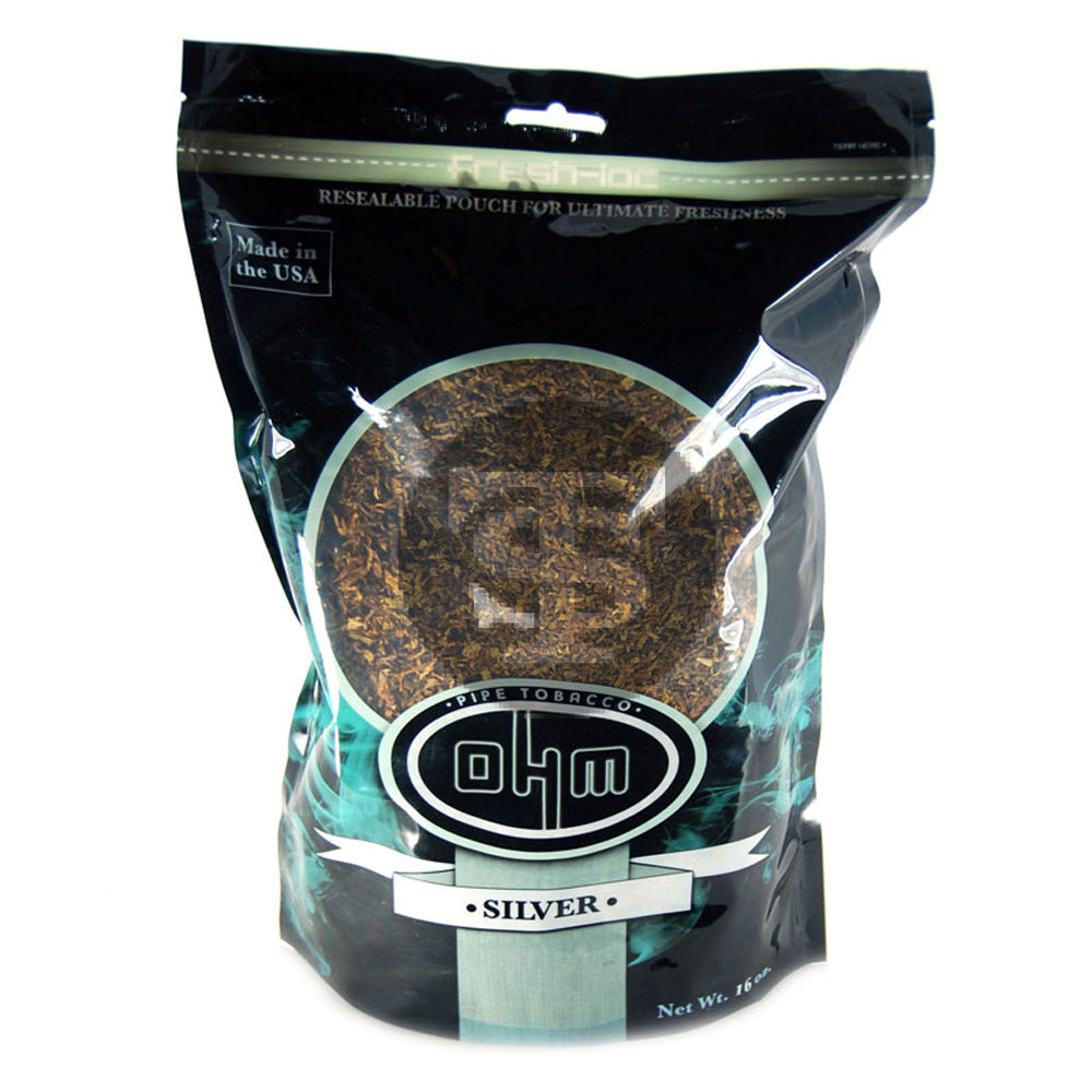 OHM Silver Pipe Tobacco 16 oz. Bag 1