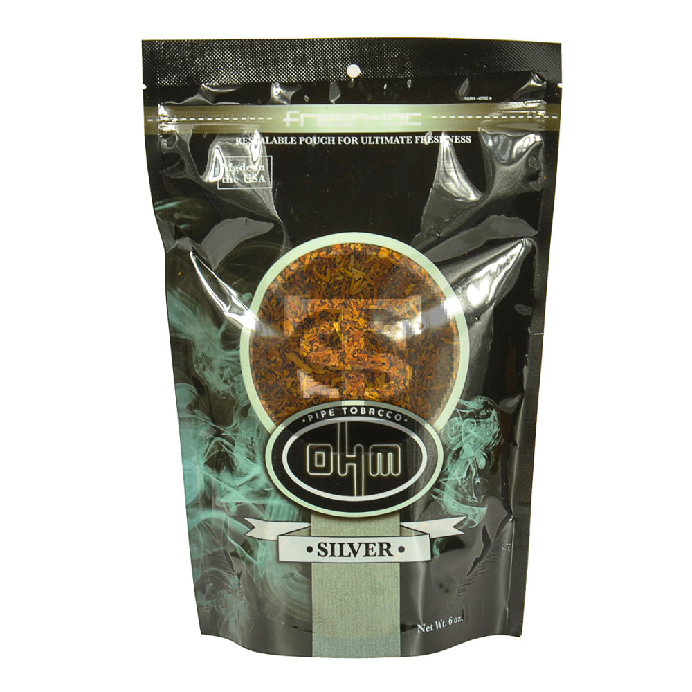 OHM Silver Pipe Tobacco 6 oz. Bag 1