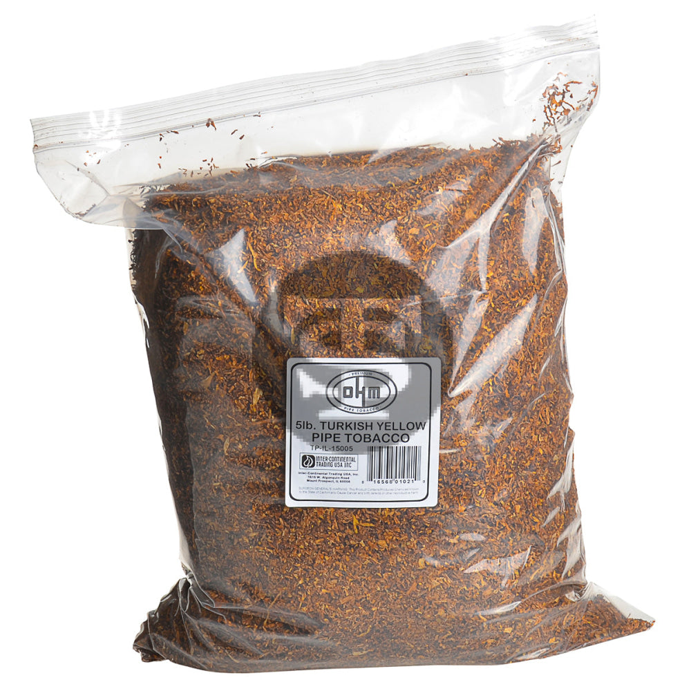 OHM Turkish Yellow Pipe Tobacco 5 Lb. Bag 1