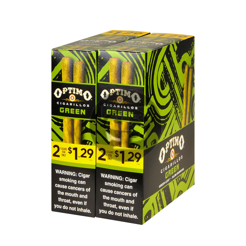 Optimo 2 for $1.29 Cigarillos 30 Pouches of 2 Green 2