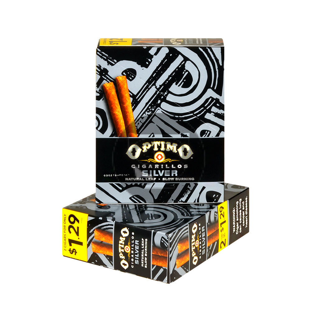 Optimo 2 for $1.29 Cigarillos 30 Pouches of 2 Silver 3