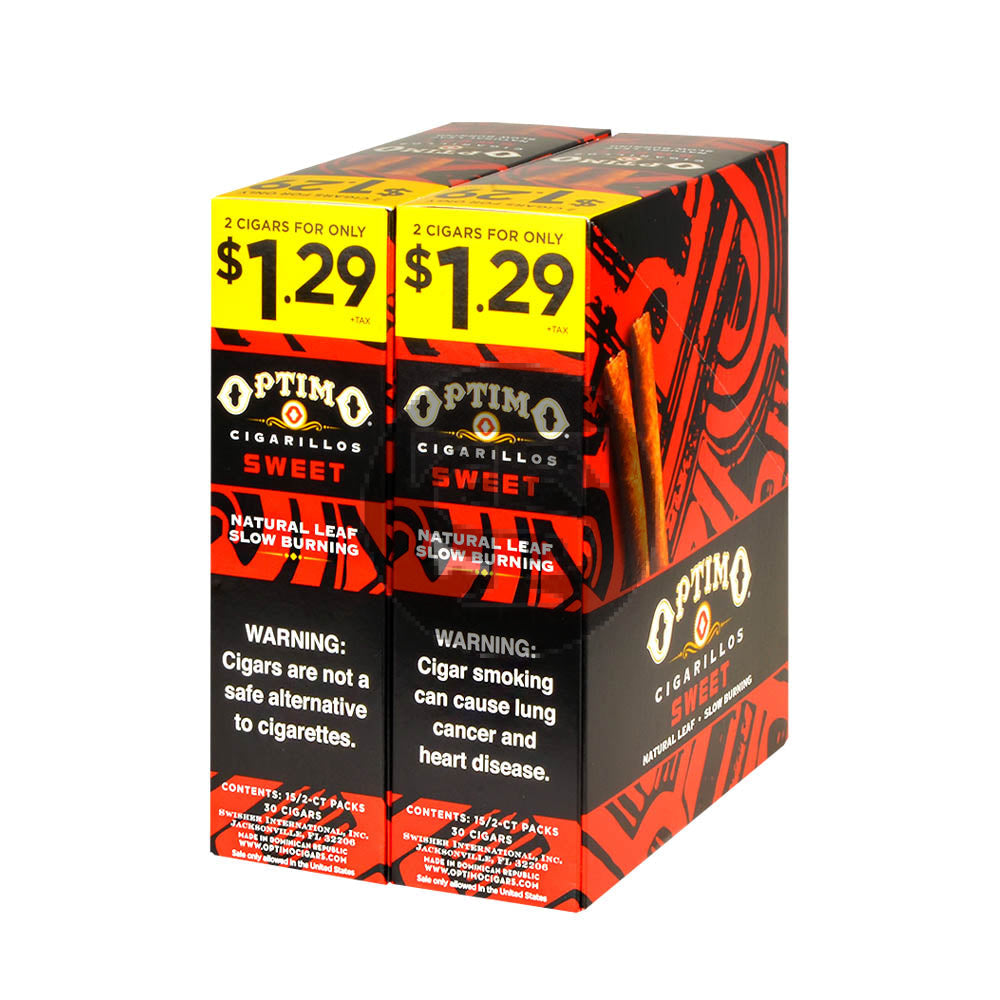 Optimo 2 for $1.29 Cigarillos 30 Pouches of 2 Sweet 1