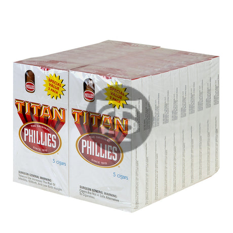 Phillies Blunt Titan White Cigars 20 Packs of 5