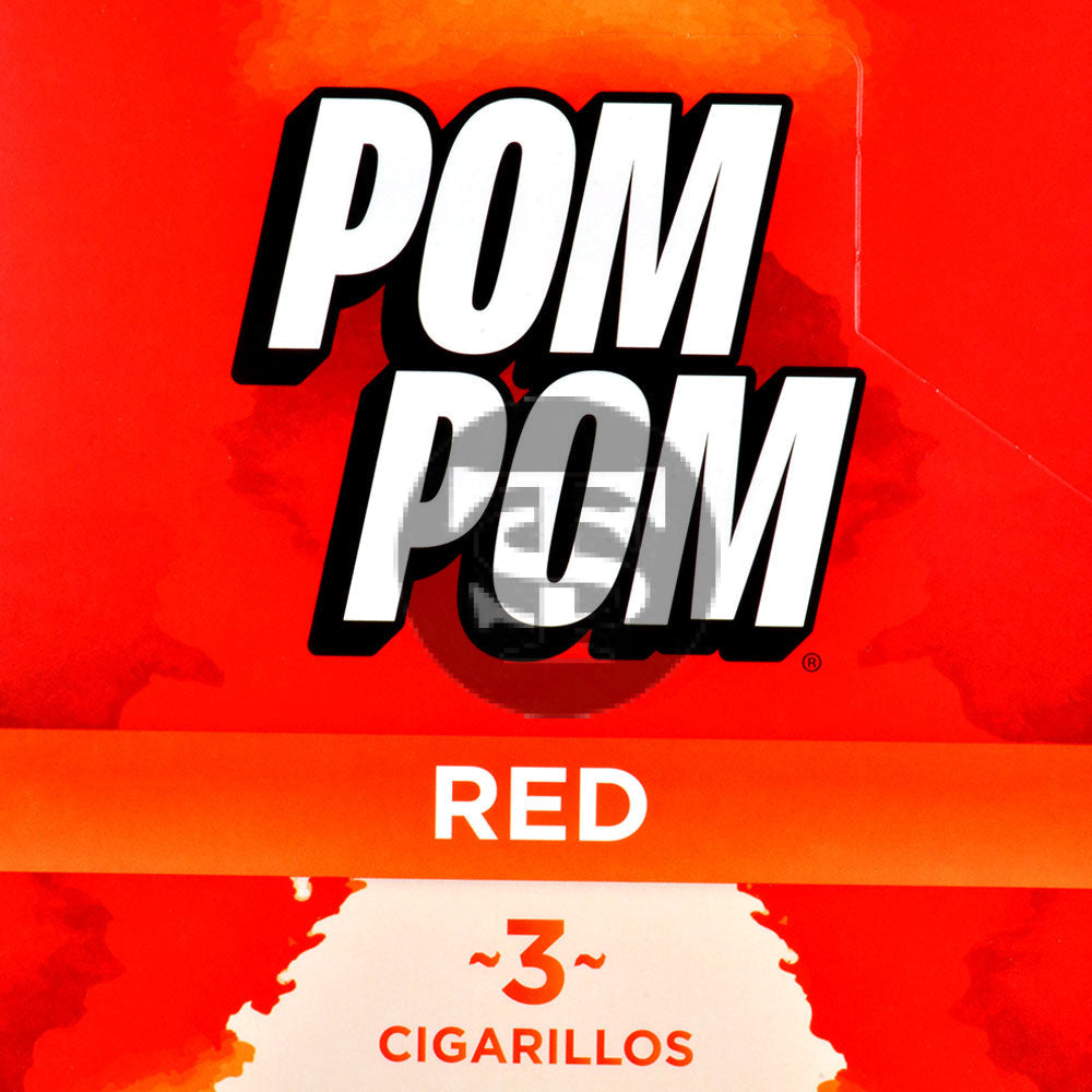 Pom Pom Cigarillos $1.19 Pre Priced 15 Packs of 3 Cigars Sweet(Red)