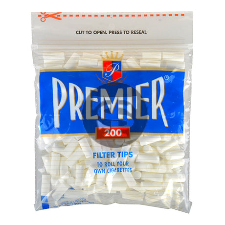 Premier Filter Tips Regular White 200 Tips Per Bag 1