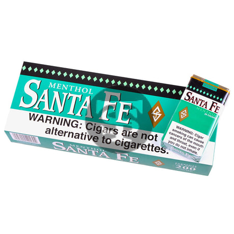 Santa Fe Menthol Filtered Cigars 10 Packs of 20