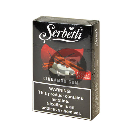 Serbetli Premium Hookah Tobacco 10 packs of 50g Cinnamon Gum