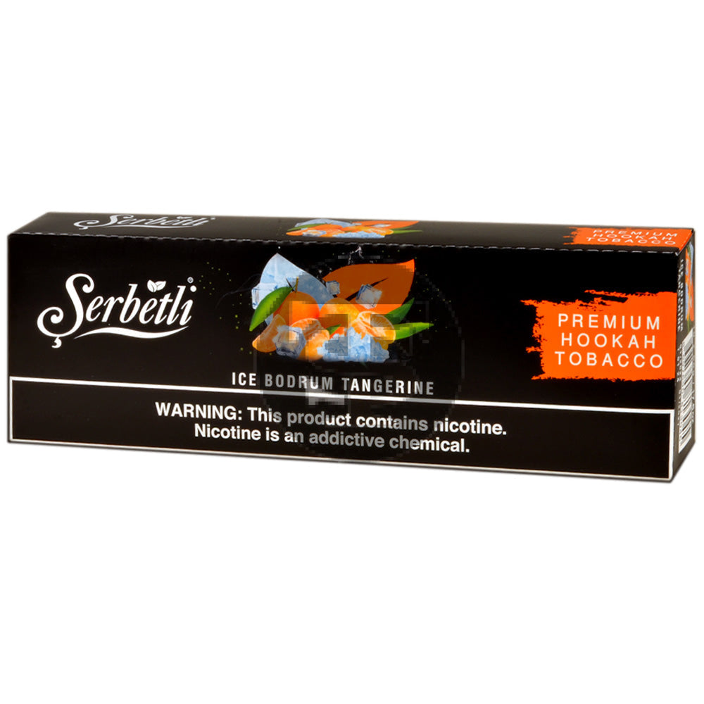 Serbetli Premium Hookah Tobacco 10 packs of 50g Ice Bodrum Tangerine