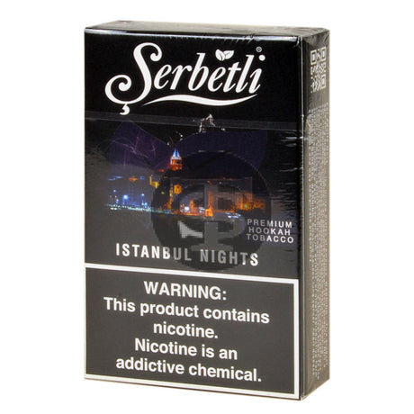 Serbetli Premium Hookah Tobacco 10 packs of 50g Istanbul Nights