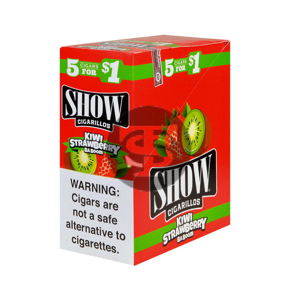 Show Cigarillos Ba Boom Pre Priced 15 Pouches of 5