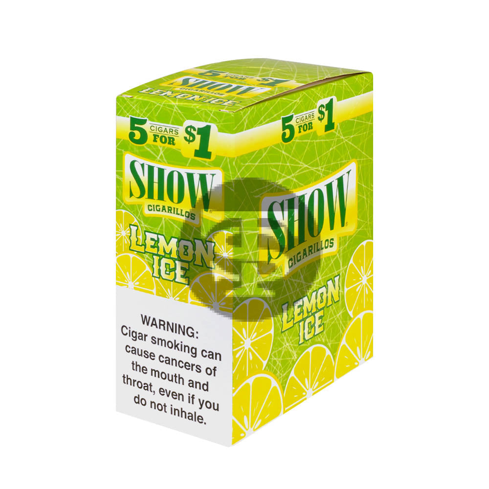 Show Cigarillos Lemon Ice Pre Priced 15 Pouches of 5