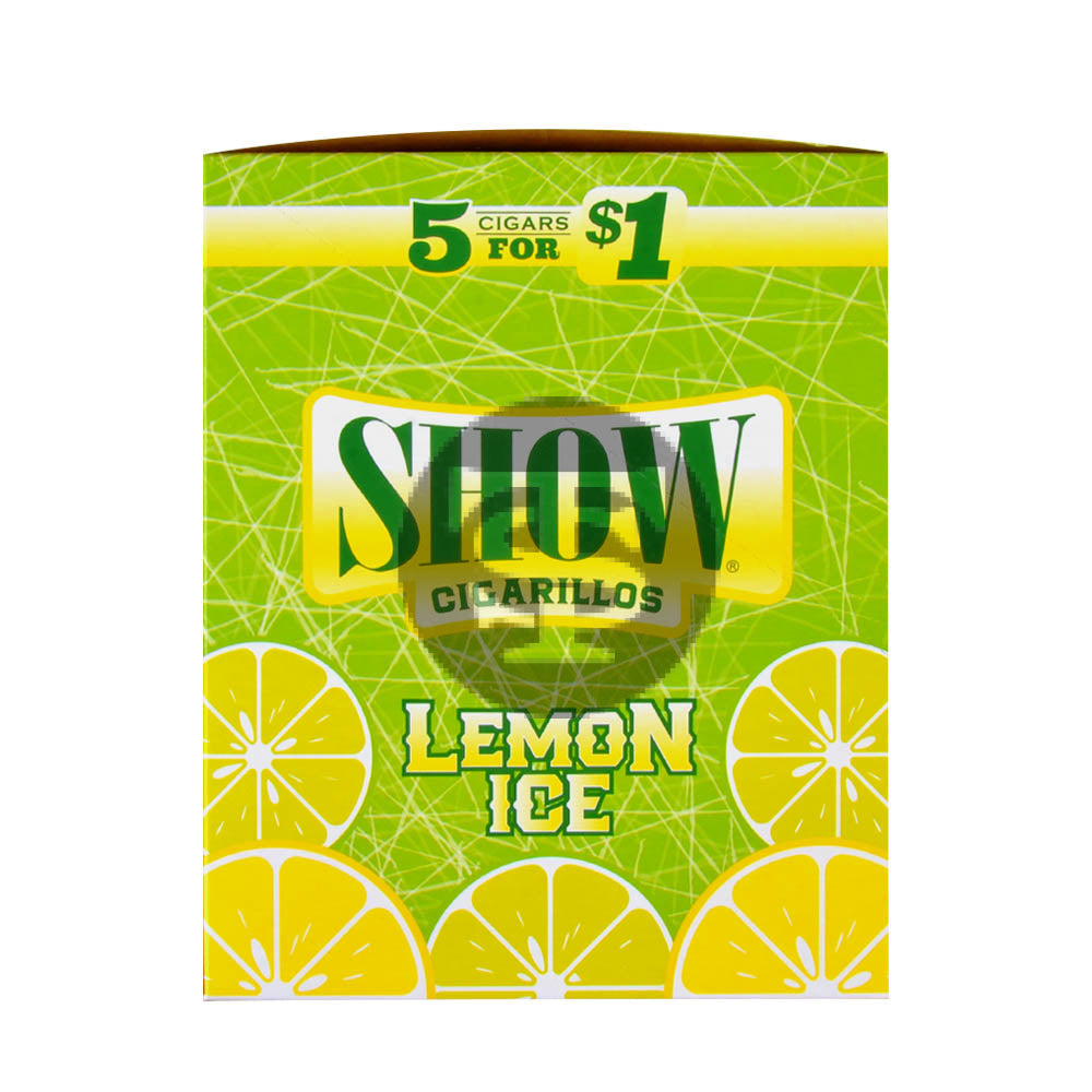 Show Cigarillos Lemon Ice Pre Priced 15 Pouches of 5