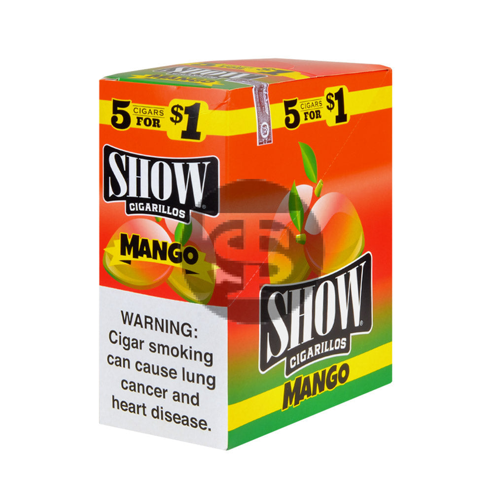 Show Cigarillos Mango Pre Priced 15 Pouches of 5