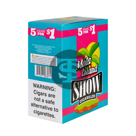 Show Cigarillos Mota Island Pre Priced 15 Pouches of 5