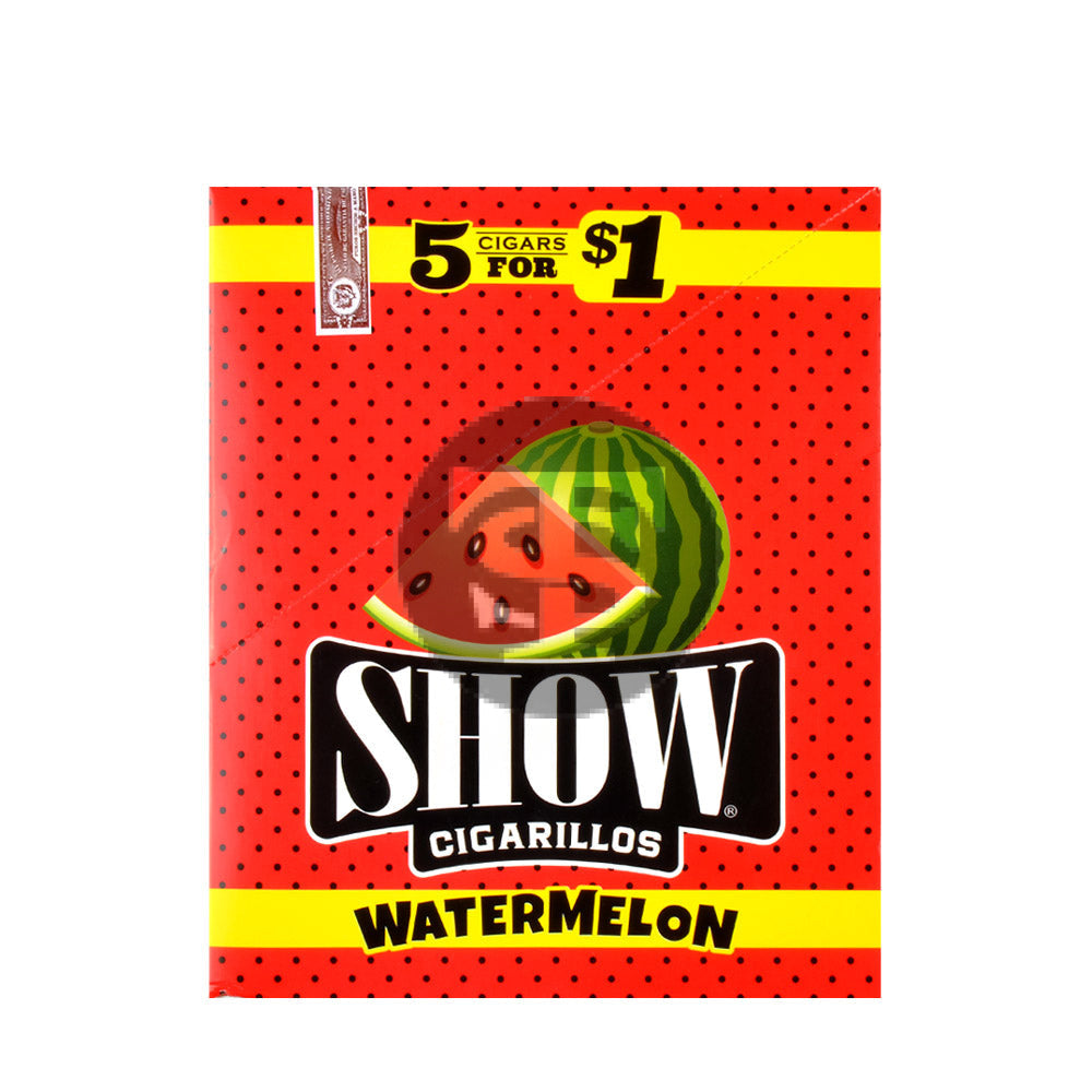 Show Cigarillos Watermelon Pre Priced 15 Pouches of 5