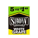 Show Cigarillos White Grape 15 Pouches of 5 Pre-Priced $1.49