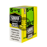 Show Cigarillos White Grape Pre Priced 15 Pouches of 5