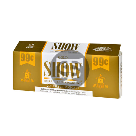 Show Gold 99c Filtered Cigars 10 Packs of 20 1