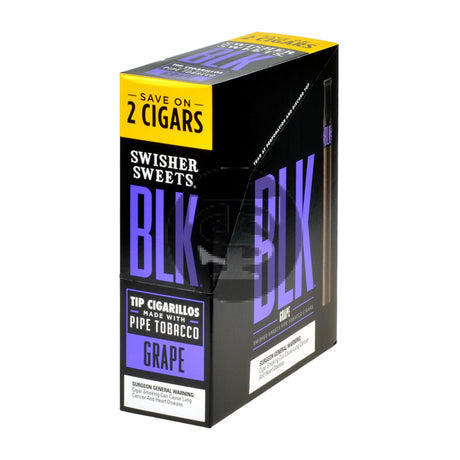 Swisher Sweets BLK Tip Cigarillos 15 pouches of 2 Grape 1