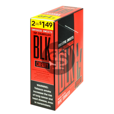 Swisher Sweets BLK Tip Cigarillos 2 for $1.49 Cherry 15 pouches of 2