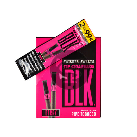 Swisher Sweets BLK Tip Cigarillos 2 for 99 c Berry 15 pouches of 2 2