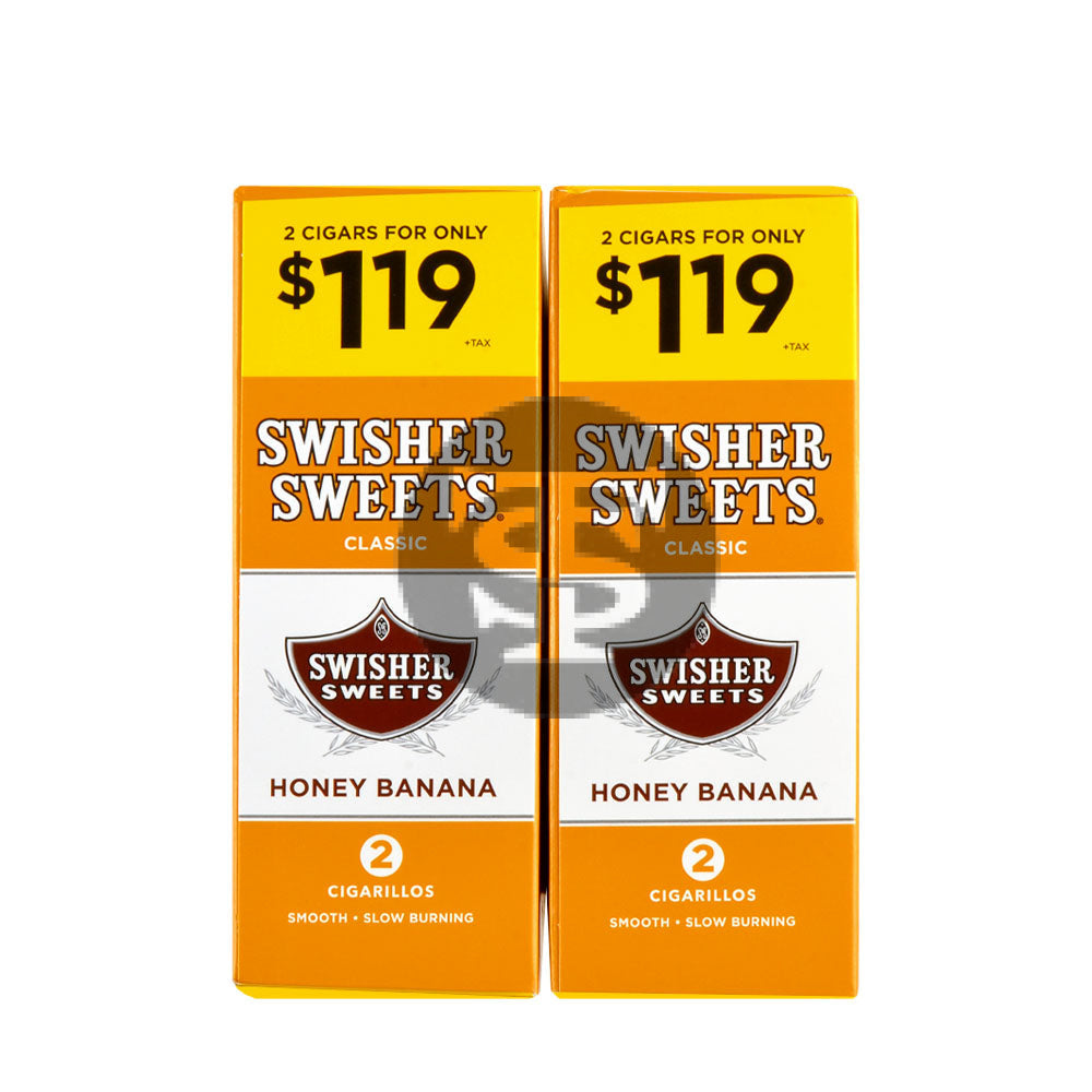 Swisher Sweets Cigarillos $1.19 Pre Priced 30 Packs of 2 Cigars Honey Banana