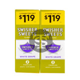 Swisher Sweets Cigarillos $1.19 Pre Priced 30 Packs of 2 Cigars White Grape