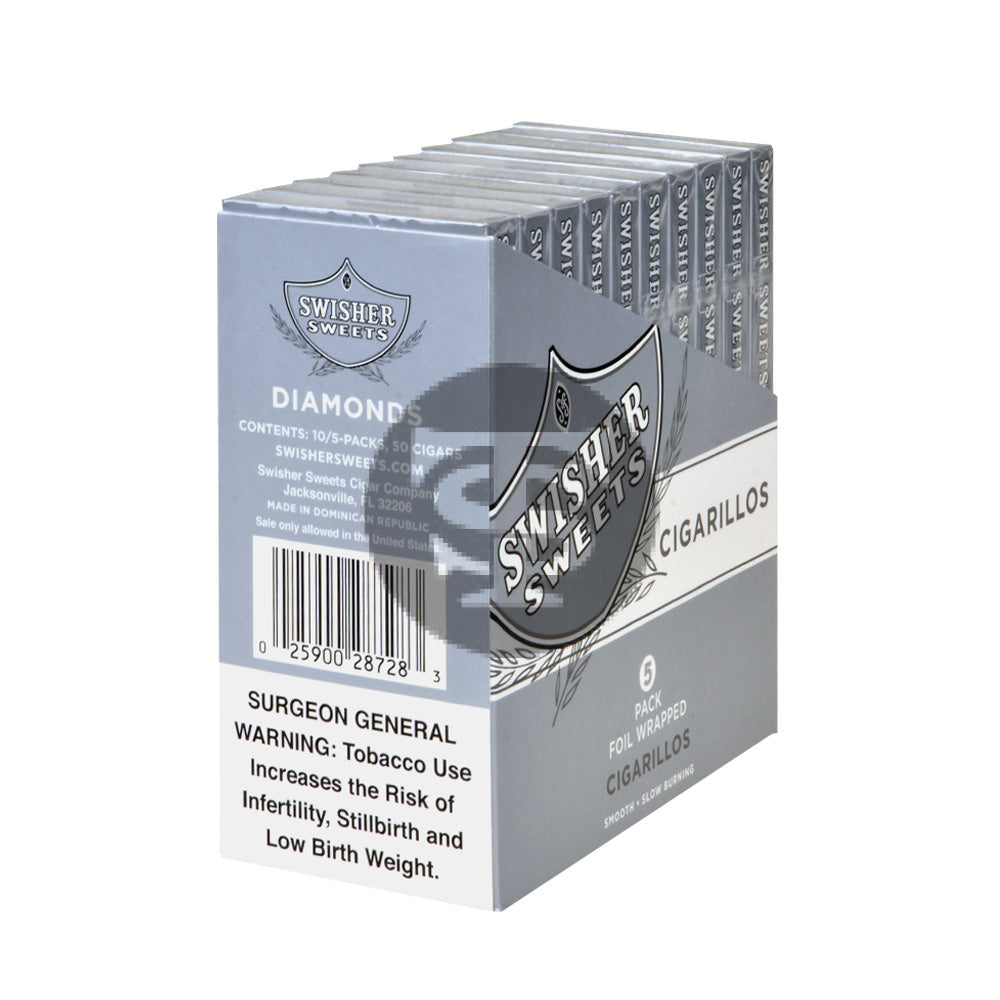 Swisher Sweets Cigarillos 10 Packs of 5 Diamond 2