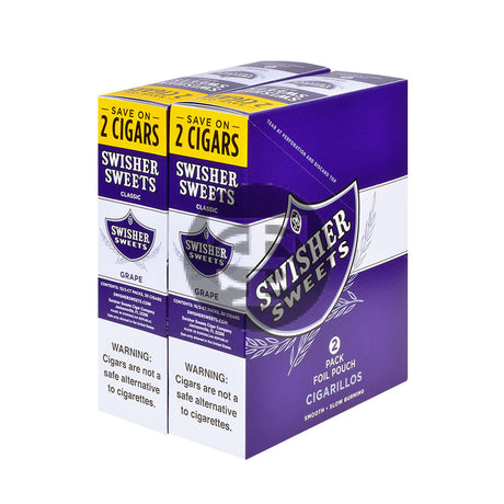 Swisher Sweets Cigarillos 30 Packs of 2 Cigars Grape 2