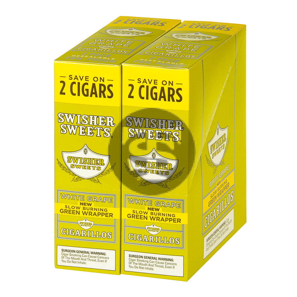 Swisher Sweets Cigarillos 30 Packs of 2 Cigars White Grape 1