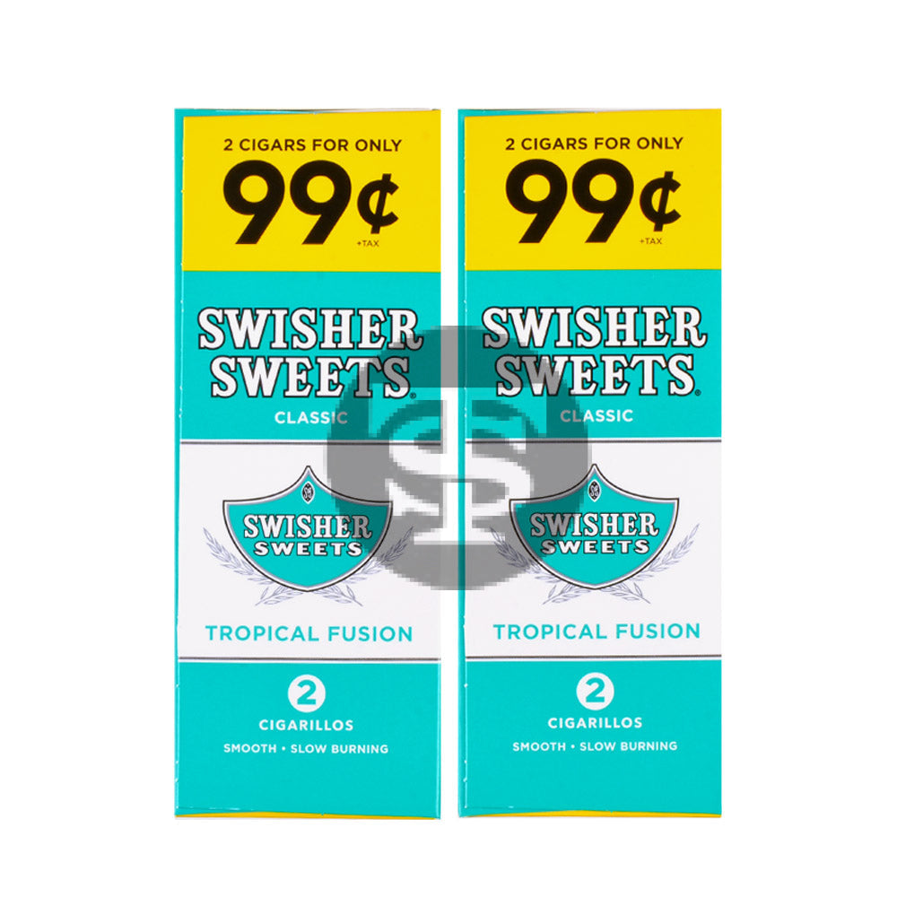 Swisher Sweets Cigarillos 99 Cent Pre Priced 30 Packs of 2 Cigars Tropical Fusion 3