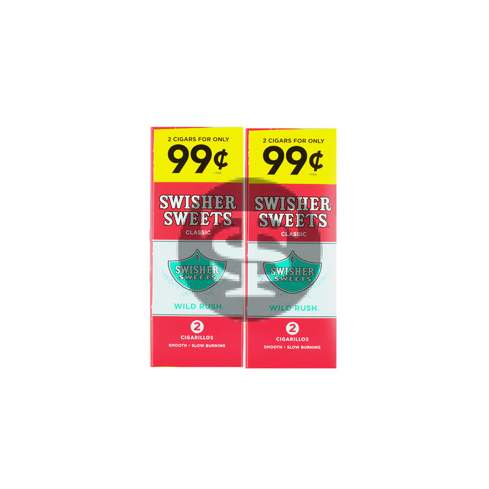 Swisher Sweets Cigarillos 99 Cent Pre Priced 30 Packs of 2 Cigars Wild Rush 3