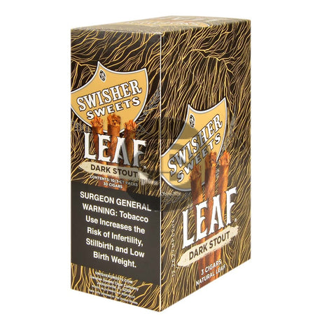 Swisher Sweets Leaf 10/3-ct Pack of 30 Dark Stout