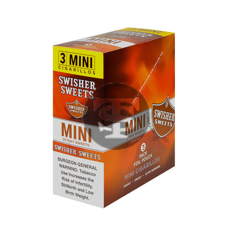 Swisher Sweets Mini Cigarillos 3 for 2 Sticky Sweets 15 Pouches of 3