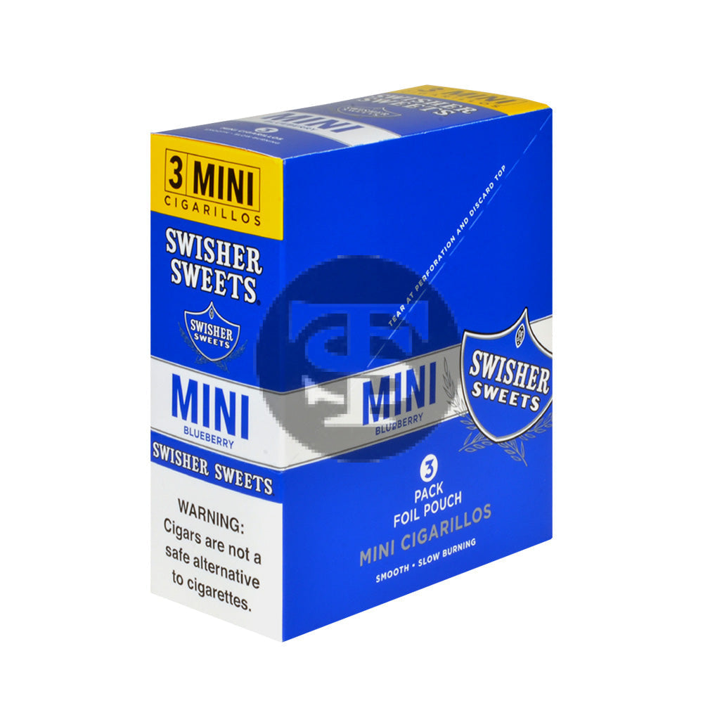 Swisher Sweets Mini Cigarillos Blueberry 15 Pouches of 3 1