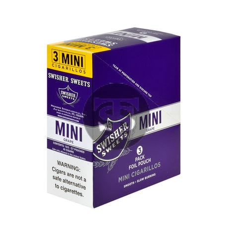 Swisher Sweets Mini Cigarillos Grape 15 Pouches of 3 2