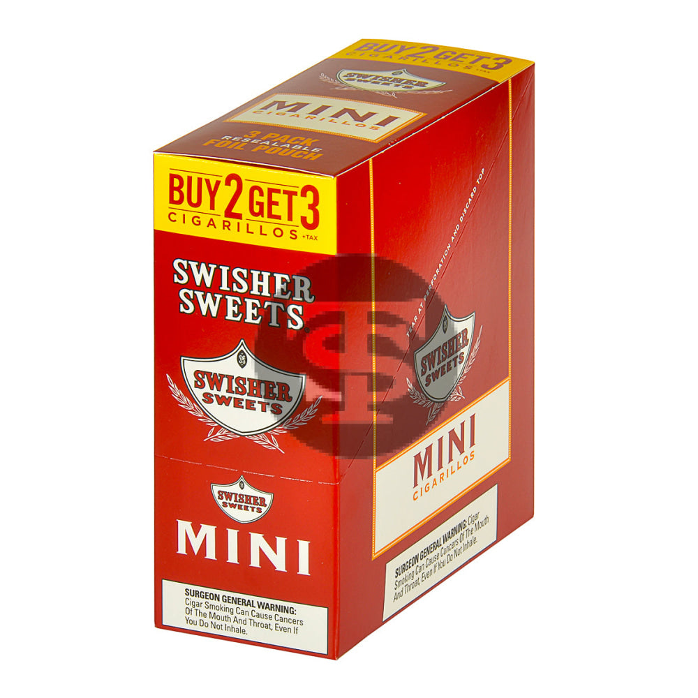 Swisher Sweets Mini Cigarillos Regular 15 Pouches of 3 4