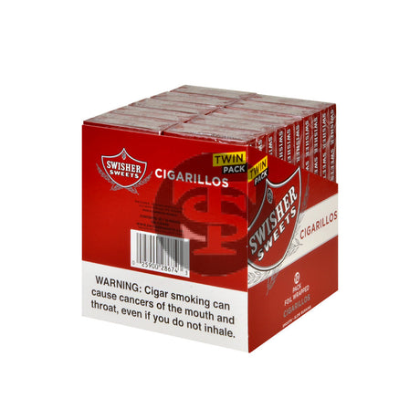 Swisher Sweets Twin Cigarillos 10 Packs of 10 Cigars, 100ct Regular 2