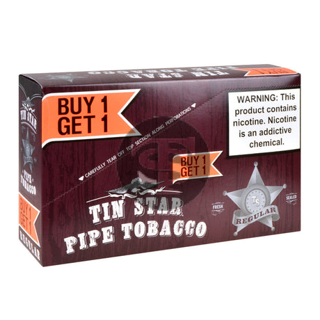 Tin Star Pipe Tobacco B1G1 6 Pouches of 0.7oz Regular 2