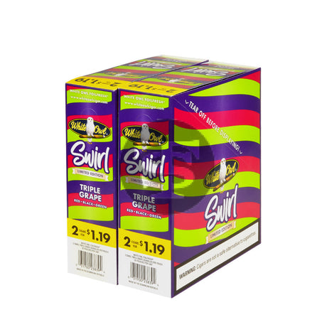 White Owl Cigarillos $1.19 Pre Priced 30 Packs of 2 Cigars Triple Grape