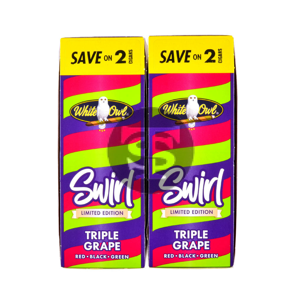 White Owl Cigarillos 30 Packs of 2 Cigars Swirl (Triple Grape) 3