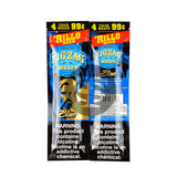 Zig Zag Rillo Size Cigar Wraps 4 for 99 Cents 15 Pouches of 4 Blue